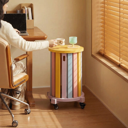 Stackable Rainbow Wooden Chair Table