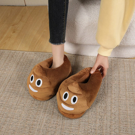 Funny Poop Warm Plush Slippers