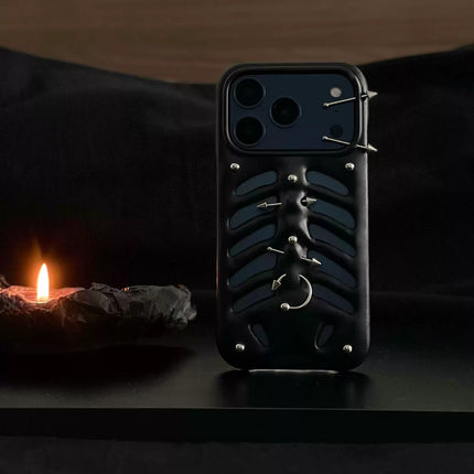 Gothic Ribcage Pierced Phone Case