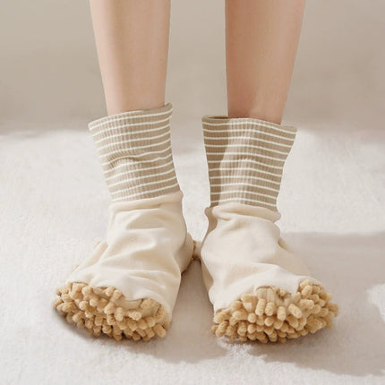 Clean & Walk Plush Mop Socks