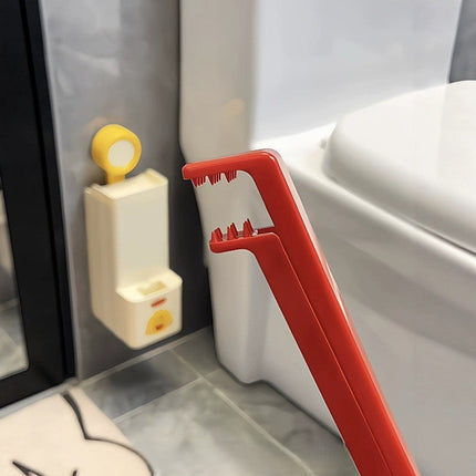 Clean Swipe Wall-Mounted Disposable Toilet Brush