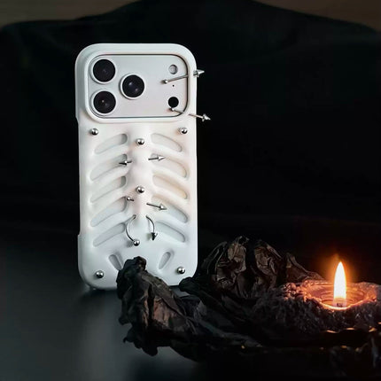 Gothic Ribcage Pierced Phone Case