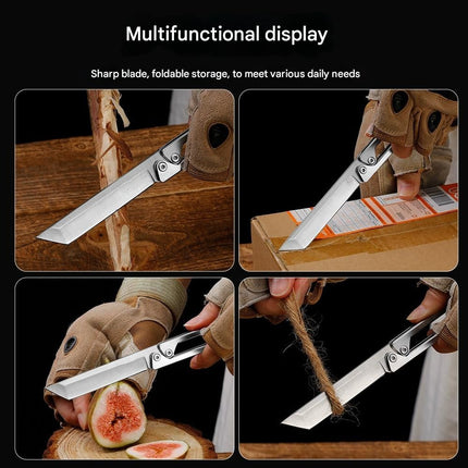 Steel Sharp Foldable Outdoor EDC Knife Tool