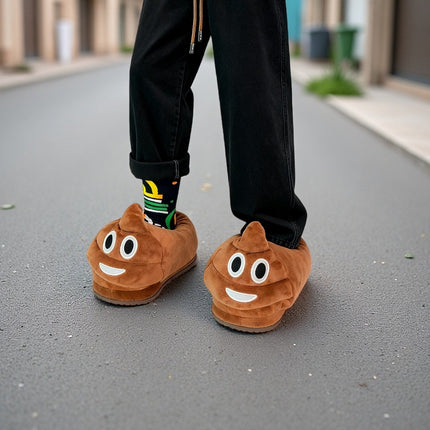 Funny Poop Warm Plush Slippers
