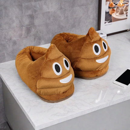 Funny Poop Warm Plush Slippers