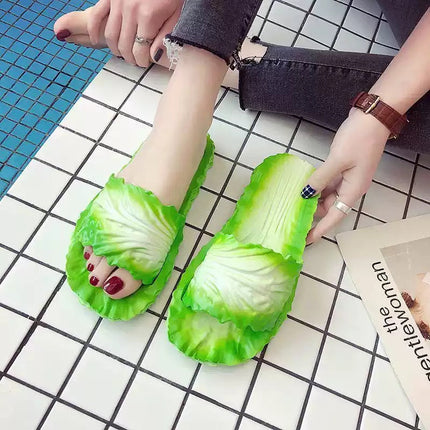 Cabbage Design Anti-Slip Slippers