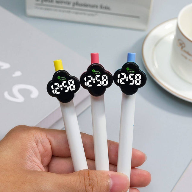 Four Leaf Clover Pen Tip LED Watch