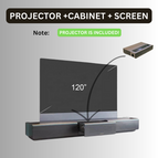 Cabinet + Screen + Projector