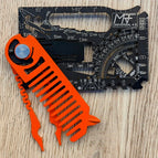 Black Cerakote steel / Pliers & Comb Orange KIT / NO Cardholder