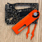 Camo Cerakote steel / Knife & Pliers Orange KIT / NO Cardholder