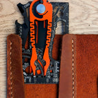 Black Cerakote steel / Pliers & Comb Orange KIT / BLACK Cardholder