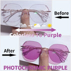 Changing Purple / 0 Plain Glasses