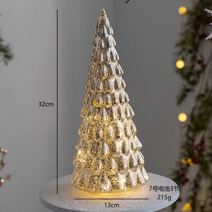 Christmas Time LED Frosted Glass Tree Lamp
