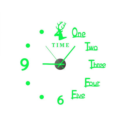 3D Luminous Silent Wall Clock