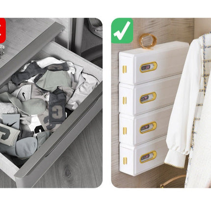Wall-Mounted Cabinet Cloth Organizer Drawer