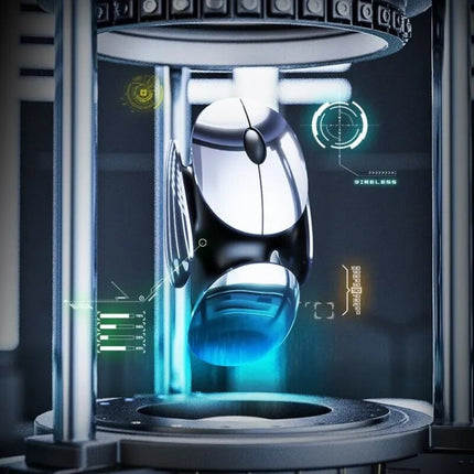 Aluminum Space Ship Wireless Gaming Mouse