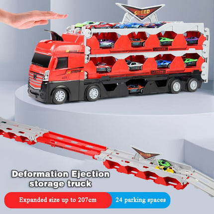 Giant Folding Truck Catapult Race Track