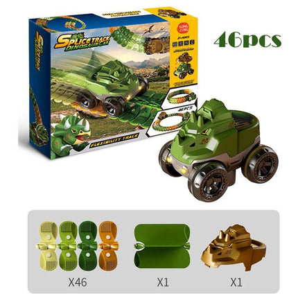 Dinosaur Traffic Jam Gravity Race Track Toy