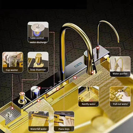 Modular Modern Craft Multi-Layer Kitchen Sink