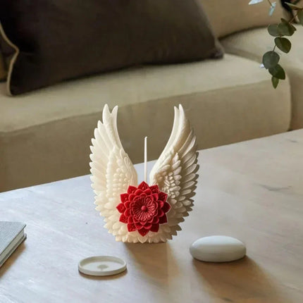 Angel Wing Flower Candle Holder