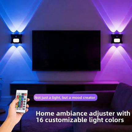Color Flow Motion Sensor Wall Light