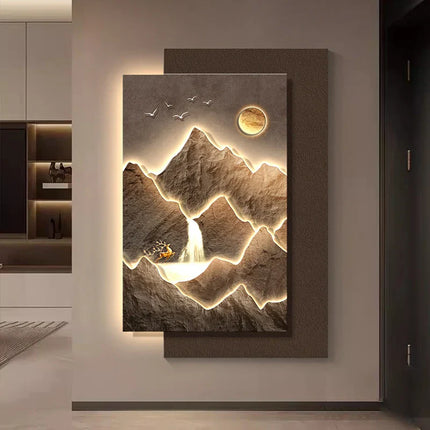 Mountain Landscape Modern Wall Art