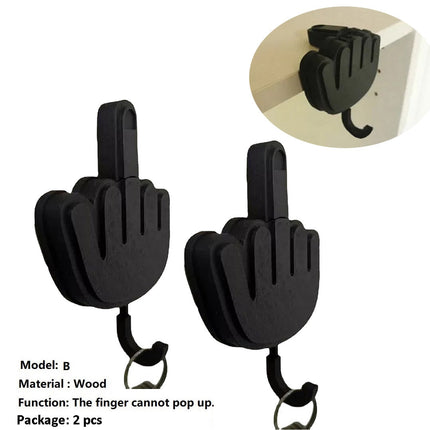 Middle Finger Wall Key Hook