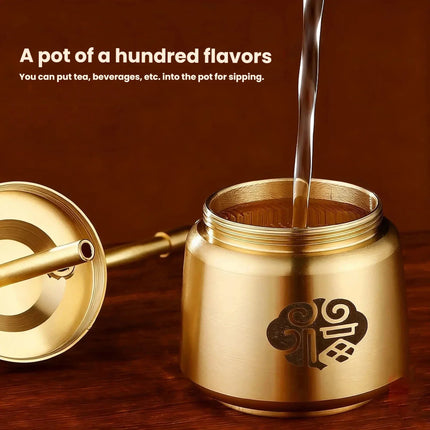 Artisan Brass Pipe Aromatherapy Incense Burner