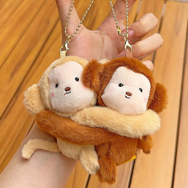 Love Bomb Hugging Animals Keychain Toys
