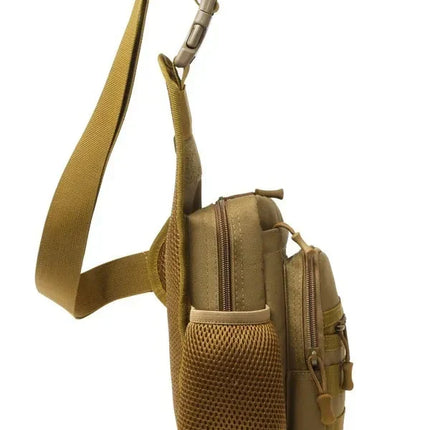 Multi-Pocket Crossbody Compact Hiking Chest Bag