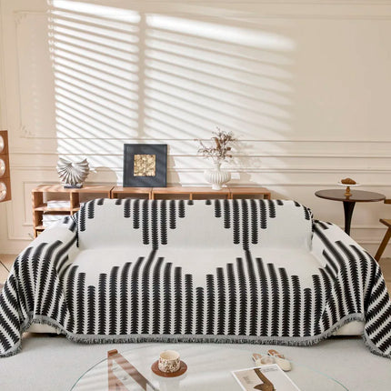 Geometric Lines Sofa Throw Cover Blanket