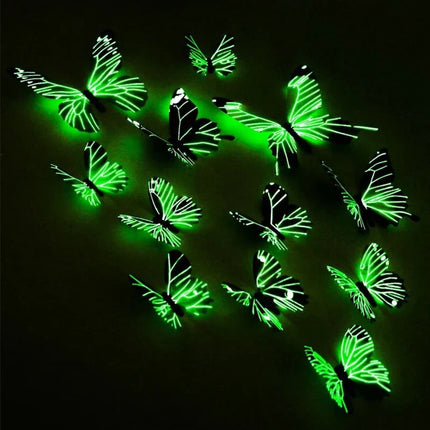 3D Wall Art Magical Luminous Butterfly