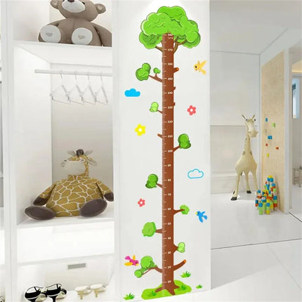 Animal Theme Kids Height Measurement Wall Sticker
