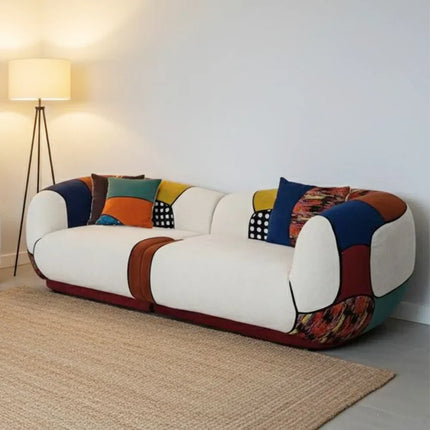 Matissero Bold Patchwork Colorblock Lounge Sofa