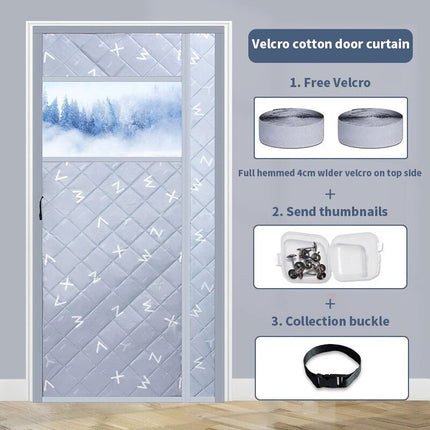 Magnetic Cold-Proof Cotton Door Curtain