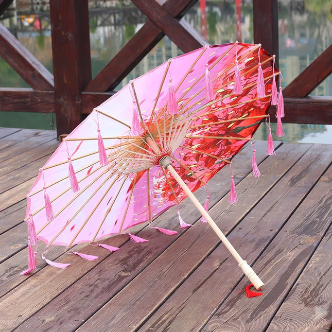 Bamboo Handmade Vintage Paper Umbrella
