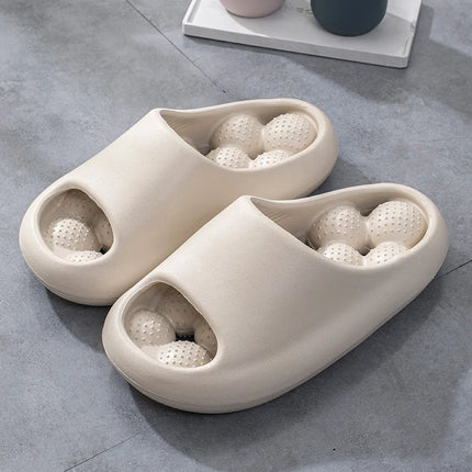 Bubble Arch Thick Sole Massaging Summer Slippers