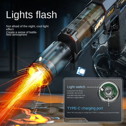 Electric Flame Effect Water Spray Blaster Toy Gun