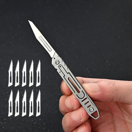 Replaceable Blades Foldable EDC Knife