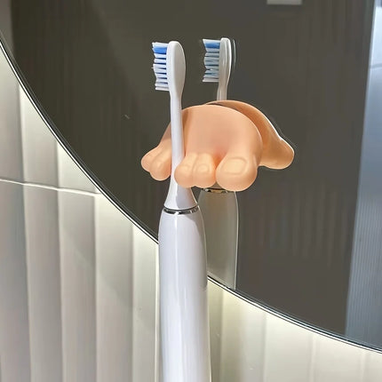 Toe-Grip Wall Toothbrush Holder