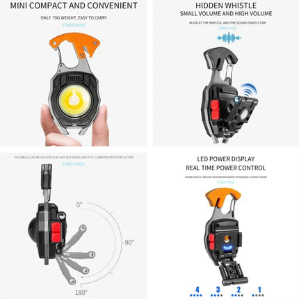 Ultimate COB Multifunction Rechargeable Built-in Ligther Work Light