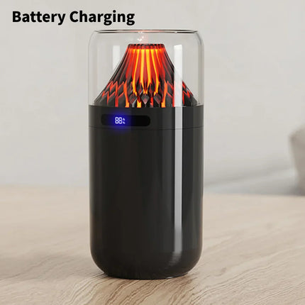 Volcano Flame LED Aromatherapy Essential Oil Mist Diffuser