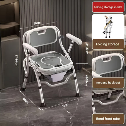 Ergonomic Non-Slip Elderly Bathroom Chair