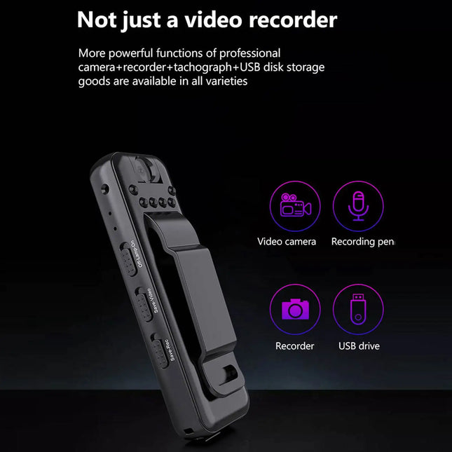 Pocket Spy Mini Clip-On Video Recorder Camera