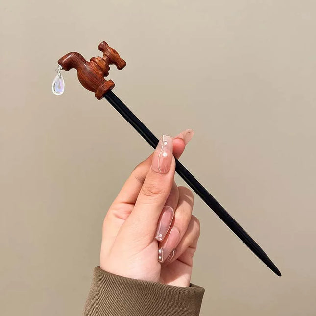 Water Drop Faucet Hair Stick