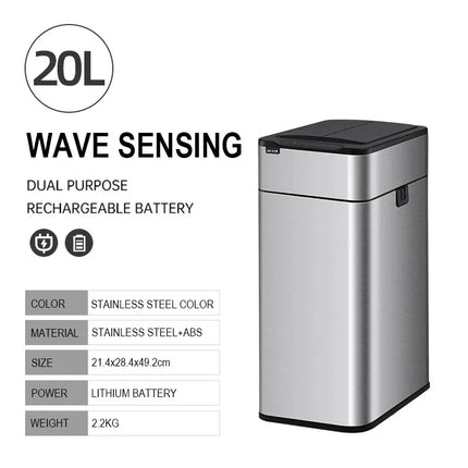 Smart Stainless Steel Automatic Sensor Trash Bin