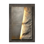 A / 80X40CM / Dimmable cool light | Black Border