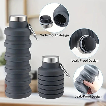Collapsible Travel Friendly Water Bottle