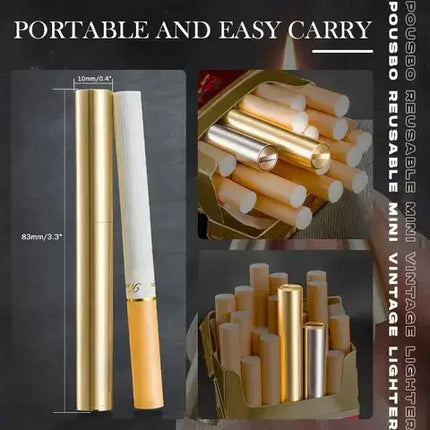 Mini Nunchaku Retro Windproof Kerosene Flame Lighter