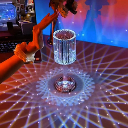 Diamond Glow Acrylic Touch Table Night Lamp